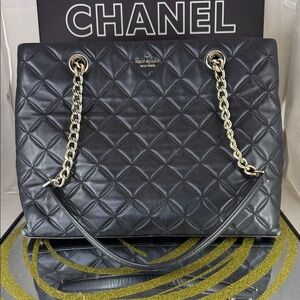 Kate Spade Quilted Black Shoulder Bag